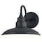 Vaxcel Tucson 1 Light Integrated LED Black and White Farmhouse Outdoor Wall Lantern Metal Shade T0680 - alternate 8
